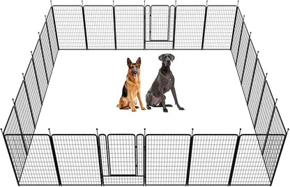 FXW Rollick Dog Playpen for Yard, RV Camping, 45 inch 48 Panels for Large Dogs│Patented