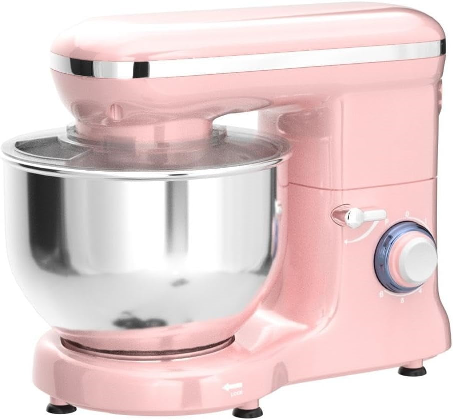 Stand Mixer, 660W 10 Speed 6 Quart Tilt-Head Kitchen Electric Food Mixer with Beater, Dough Hook, Wire Whip and Egg Separator