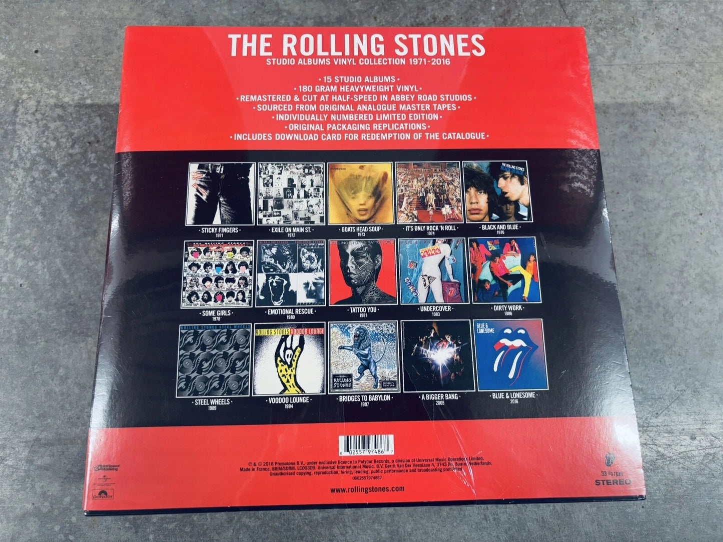 🔥Father's Day Sale🔥The Rolling Stones Studio Albums 1971-2016 Stereo Vinyl Box Set