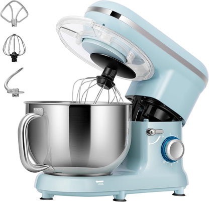 Stand Mixer, 660W 10 Speed 6 Quart Tilt-Head Kitchen Electric Food Mixer with Beater, Dough Hook, Wire Whip and Egg Separator